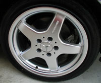 Mercedes Silver AMG 5 Spoke Type III Wheels