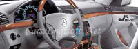 Mercedes Chestnut Wood and Leather Steering Wheel