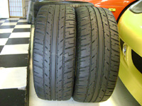 2-Used Pirelli P-Zero 205/50ZR17 Tires.